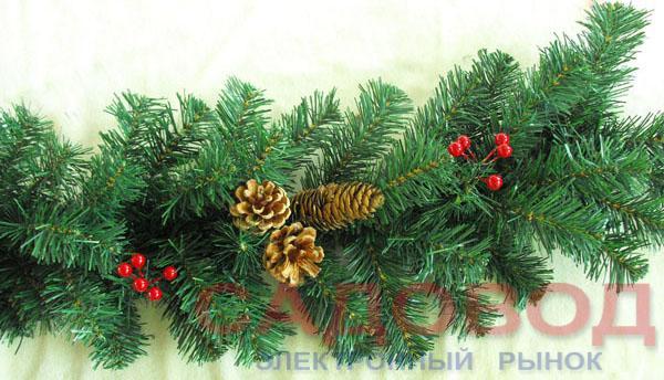 Новогодние гирлянды с шишками Новогодние гирлянды с шишками