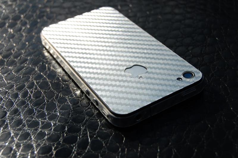 (Imod9k) Карбоновая наклейка Iphone 4(s) (хром), Купить в Киеве, цена ...