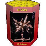Салютная установка PJ S224 30mm 19S Red Glittering tail to crack. Palm (6/1)