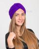 Шапка Тюрбан ангора фиолетовый