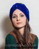 Повязка для волос (бархатная) Синий