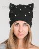 Шапка Кошечка в полубусинах
