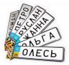 Сувенірні знаки  6-ти буквенні (7,5х28) металеві (СОФИЯ)   Артикул: 19752838