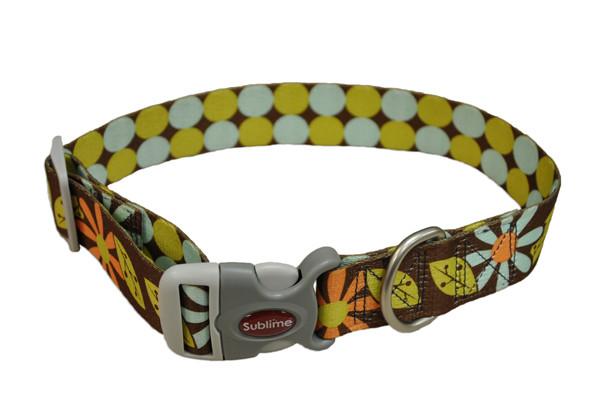 Coastal Sublime ошейник для собак, птички с полосками, 2,5смХ45см