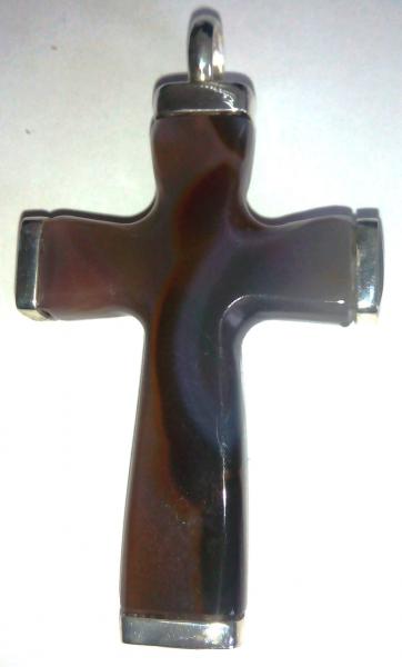 Фото Изделия из камня. Под заказ Крест православный из агата