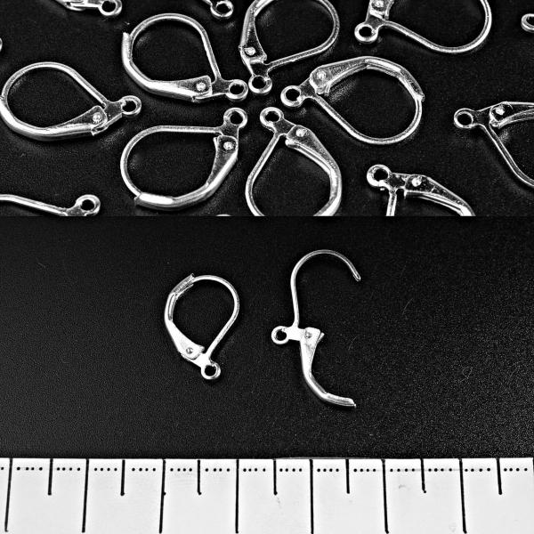 [14x10 мм] фурнитура на серьги (швензы) "французский" замок 250 пар