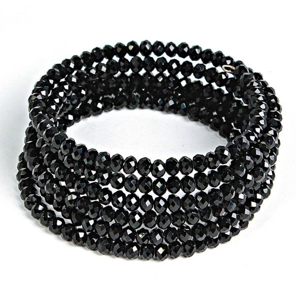 Браслет стальной черного цвета