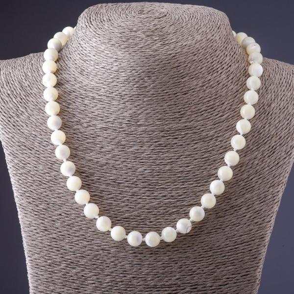 Бусы Перламутр шарик 9мм 46см