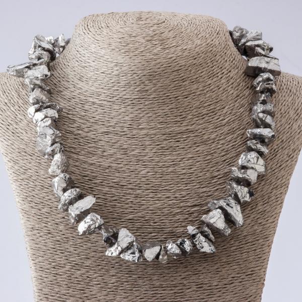 Бусы Пирит (высококачественная имитация) L-50см серия "руда" элит