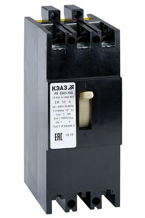 Фото Автоматические выключатели для защиты от перегрузок и короткого замыкания электрической цепи, Автоматический выключатель серии АЕ Автомат АЕ-2043