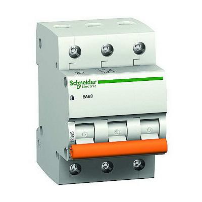Фото Автоматические выключатели для защиты от перегрузок и короткого замыкания электрической цепи, Автоматический выключатель Moeller, Schneider Еlectric Автомат ВА63 3P 40A C 