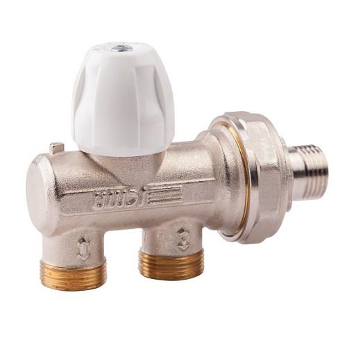 Однотрубный ручной вентиль с фронтальной ручкой 1/2' ICMA арт.886