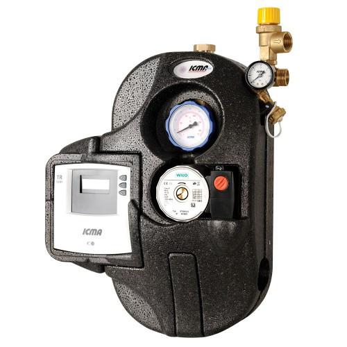 Циркуляционная  группа с электронным регулятором  обратной  линии гелиосистем 0-12лит/мин 'Icma' №S004+S301