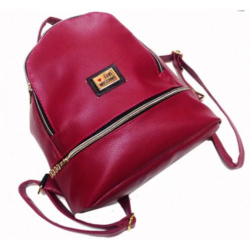 Фото Прочее, Рюкзаки молодежные Городской рюкзак Moschino Артикул С 0190 бордовый