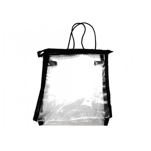 Фото Прочее, Косметички силиконовые (прозрачные) Женская прозрачная косметичка Артикул 052 черная кайма