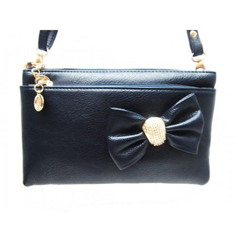 Фото Прочее, Женские вечерние сумки и клатчи Женская сумка клатч Артикул 150 синий бант