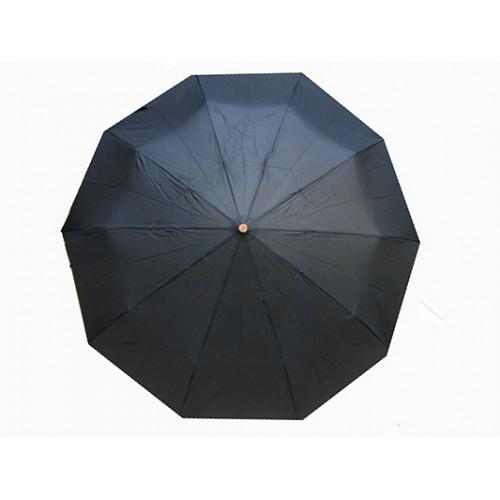 Фото Прочее, Мужские зонты Мужской зонт автомат 3 сложения ручка крючек деревяная Tornado Артикул 888