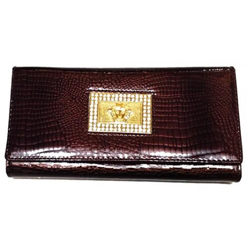 Фото Прочее Женский кошелек Versace Apтикул Q-5242 коричневый