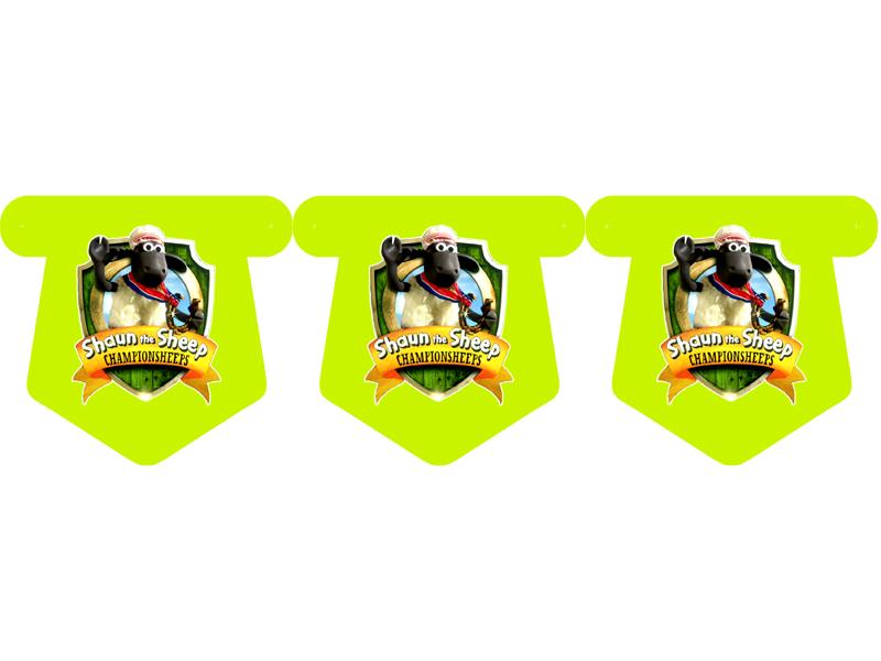 Флажки 18 шт.  "Баранчик  Шон" 