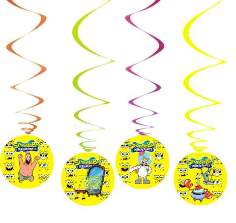 Спиральки 7шт.  "Губка Боб"