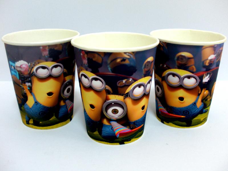 Стаканчики "Миньоны" 250 мл., - 8 шт.