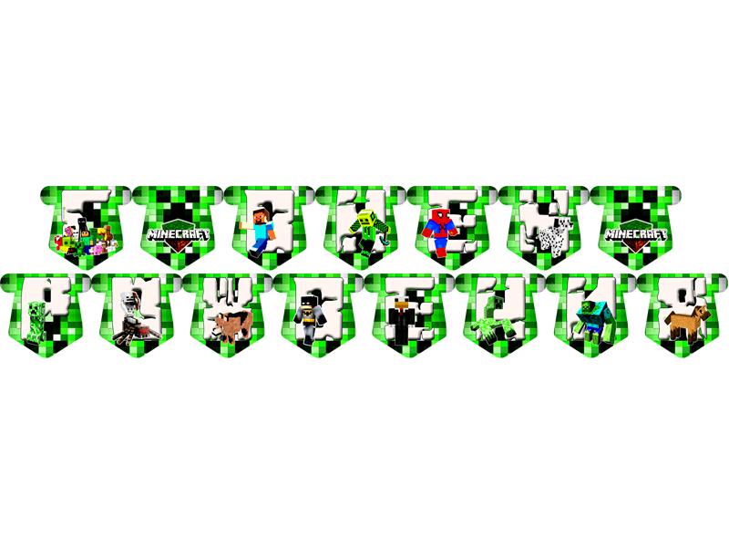 Гирлянда "Майнкрафт" РУС, - 2,25 м.