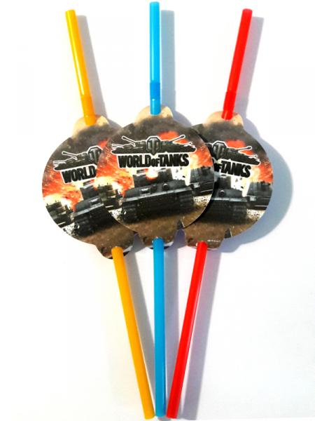 Трубочки "Мир танков"