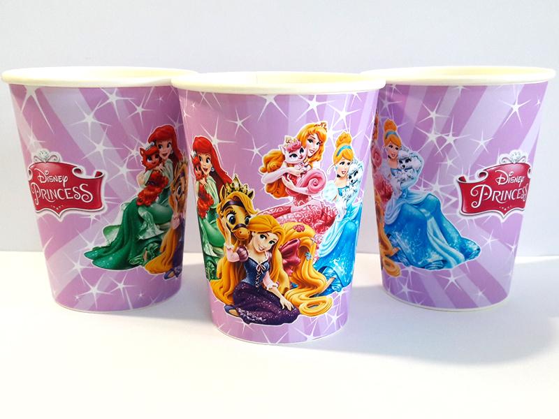Стаканчики "Принцессы Дисней" 250 мл., - 8 шт.