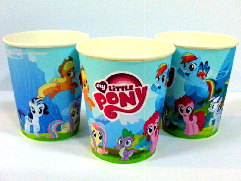 Стаканчики "Маленькая пони" 250 мл., - 8 шт.