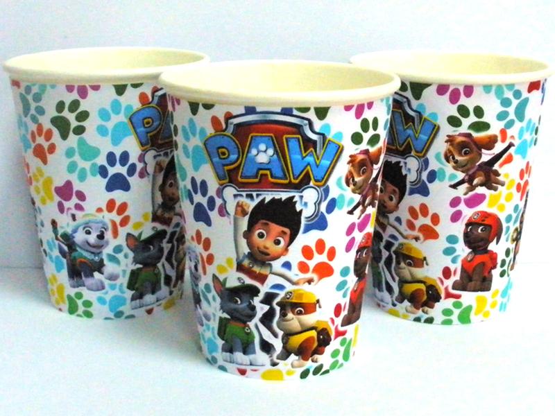 Стаканчики "Щенячий Патруль 2" пятнистый 250 мл., - 8 шт.