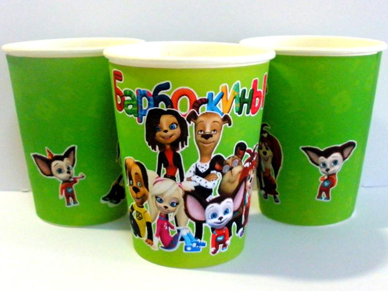 Стаканчики "Барбоскины" 250 мл., - 8 шт. зелён