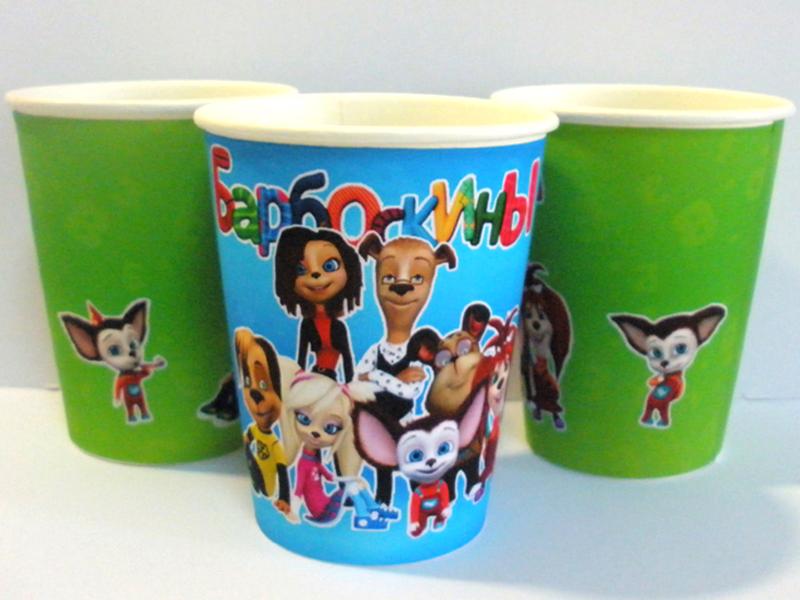 Стаканчики "Барбоскины" 250 мл., - 8 шт. микс