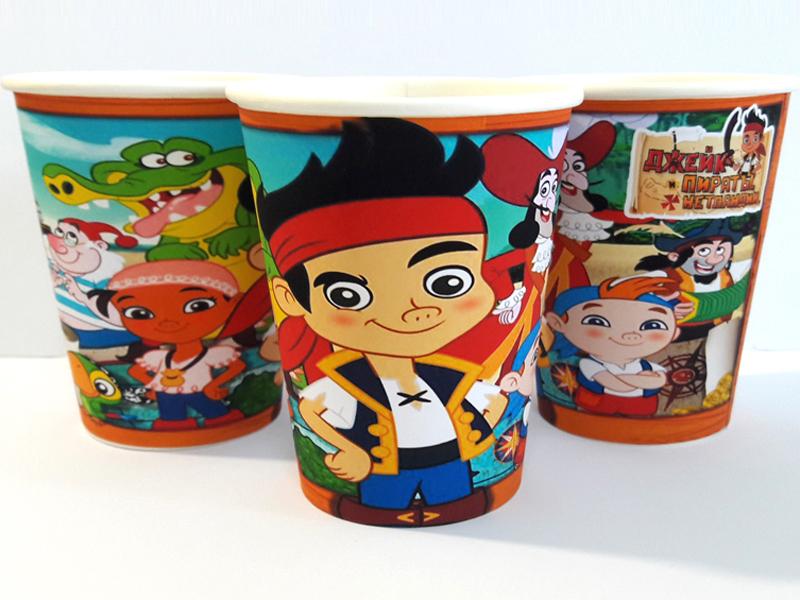 Стаканчики 1 "Джейк и пираты Нетландии" 250 мл., - 8 шт. 