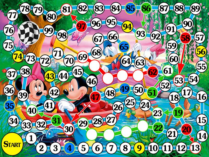 Игра-ходилка "Микки Маус"