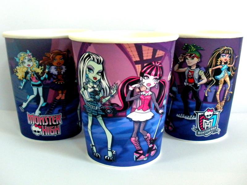 Стаканчики "Монстер Хай" 250 мл., - 8 шт.