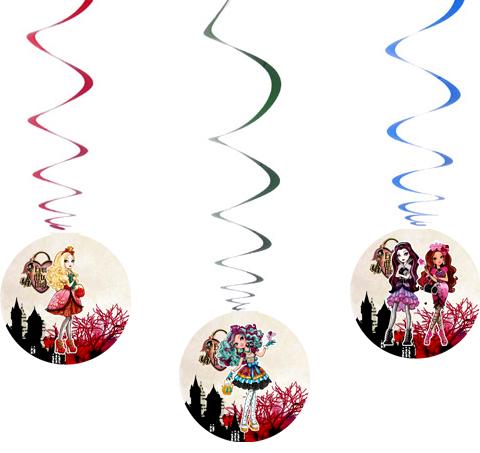 Спиральки 7шт. "Эвер Афтер Хай"