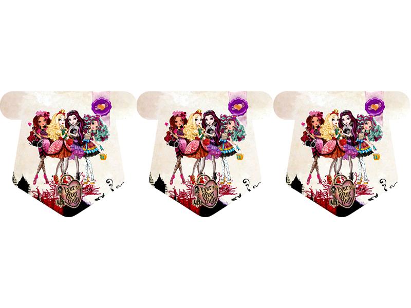 Флажки 18 шт. "Эвер Афтер Хай" 1