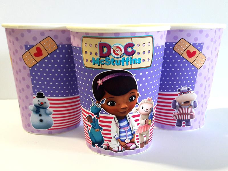 Стаканчики "Доктор Плюшева" 250 мл., - 8 шт.