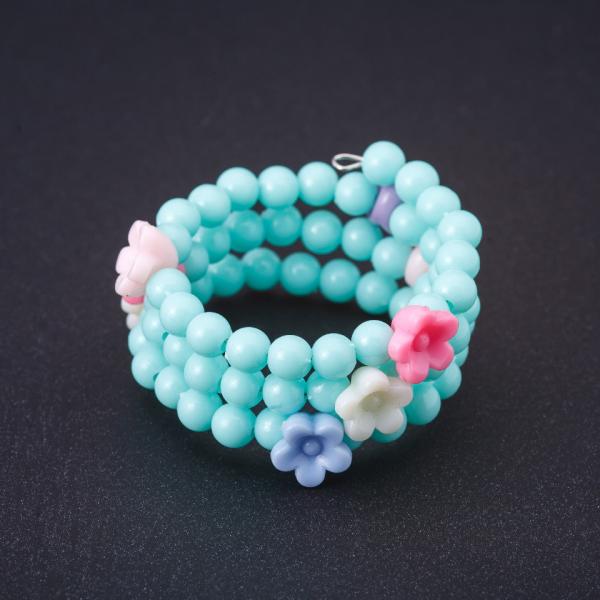 Браслет детский мемори ассорти цветов обхват от 4см