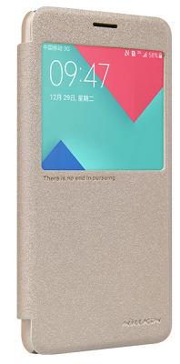 Чехол-книжка Nillkin Sparkle series для Samsung Galaxy A5 2016 Gold