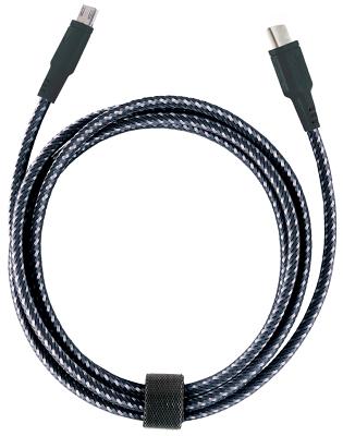 Kабель Energea 1.5m USB-С to microUSB (черный)