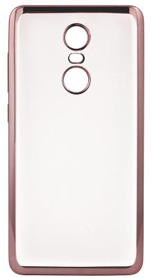 Чехол Gio Transparent Electroplating Cover для Xiaomi Redmi Note 4 (розовый)