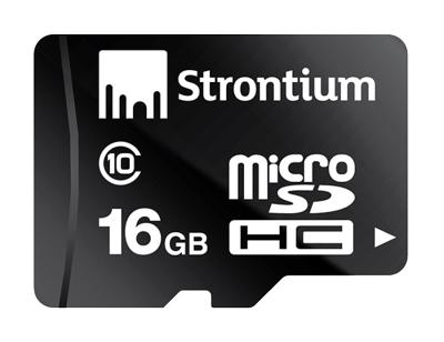 Карта памяти Strontium MicroSD 16Gb Class10 + SD adapter (SR16GTFC10A)