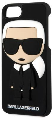 Чехол-накладка Lagerfeld Silicone Karl Body (Black) для iPhone 8/7