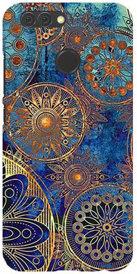 Чехол-накладка Wise (Синий с золотым узором) для Huawei Nova 2