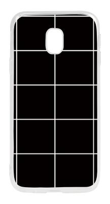 Чехол-накладка Wise (Черно-белая сетка) для Samsung Galaxy J330