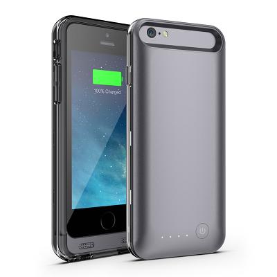 Чехол-батарея Waysoon iPhone 5 (IP5-04) 2400mAh (clear/black)