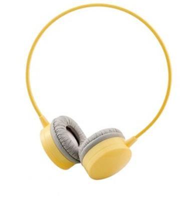 Наушники Elecom (EHP-OH200SYL-G) + гарнитура желтые