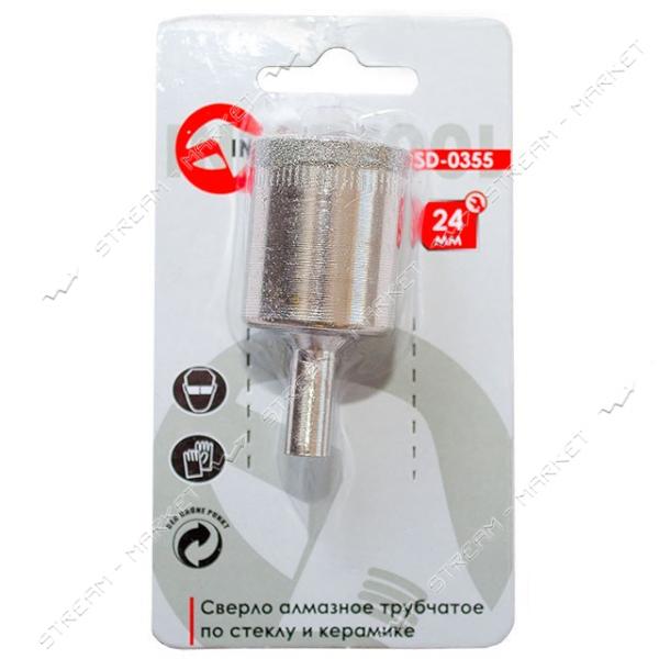Коронки трубчатые по стеклу и керамике INTERTOOL SD-0355 24мм
