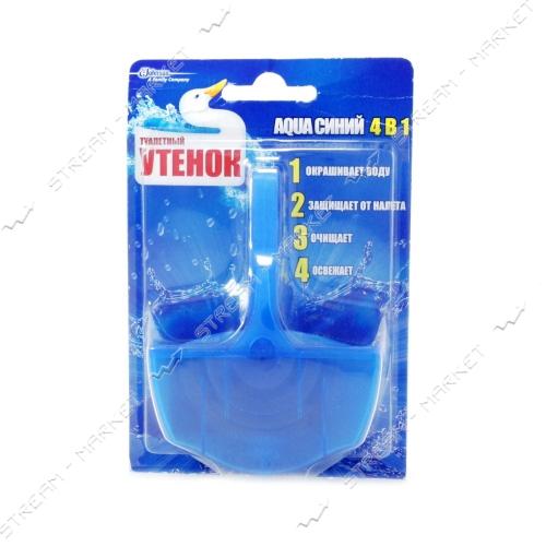 Туалетный Утенок Подвесной блок для унитаза Aqua 4в1 Синий 40г